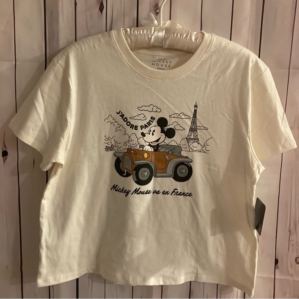 NWT DISNEY MICKEY MOUSE CROP TOP